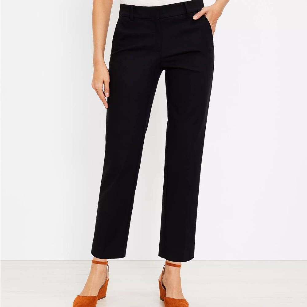 LOFT The Riviera Slim Black Pants Women’s Size 14 NWT